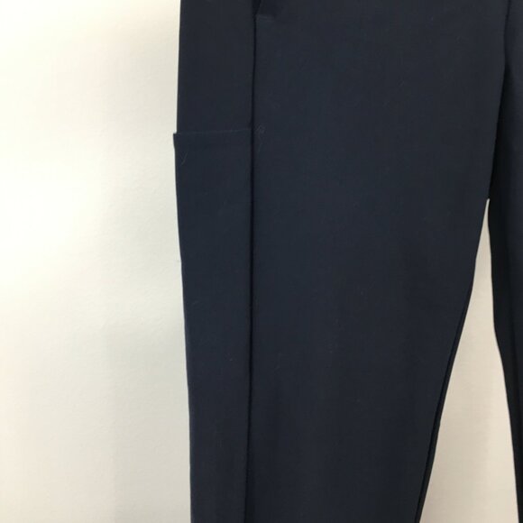 ATHLETA Dark Blue Slit Hem Euroluxe Stellar Crop Trouser Pant - Picture 7 of 11
